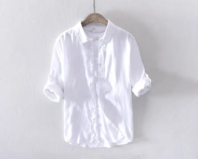 Long-Sleeved Shirt .  Linen