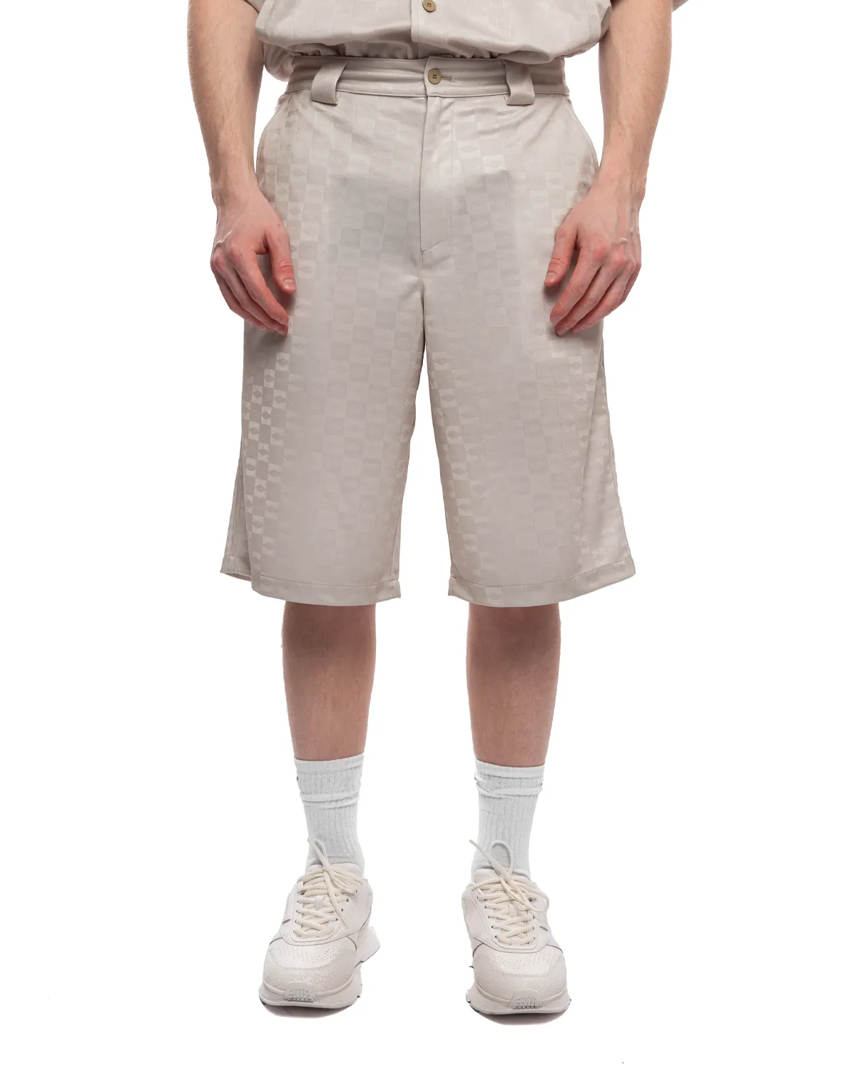 Loose Shorts Jacquard Tidal Foam