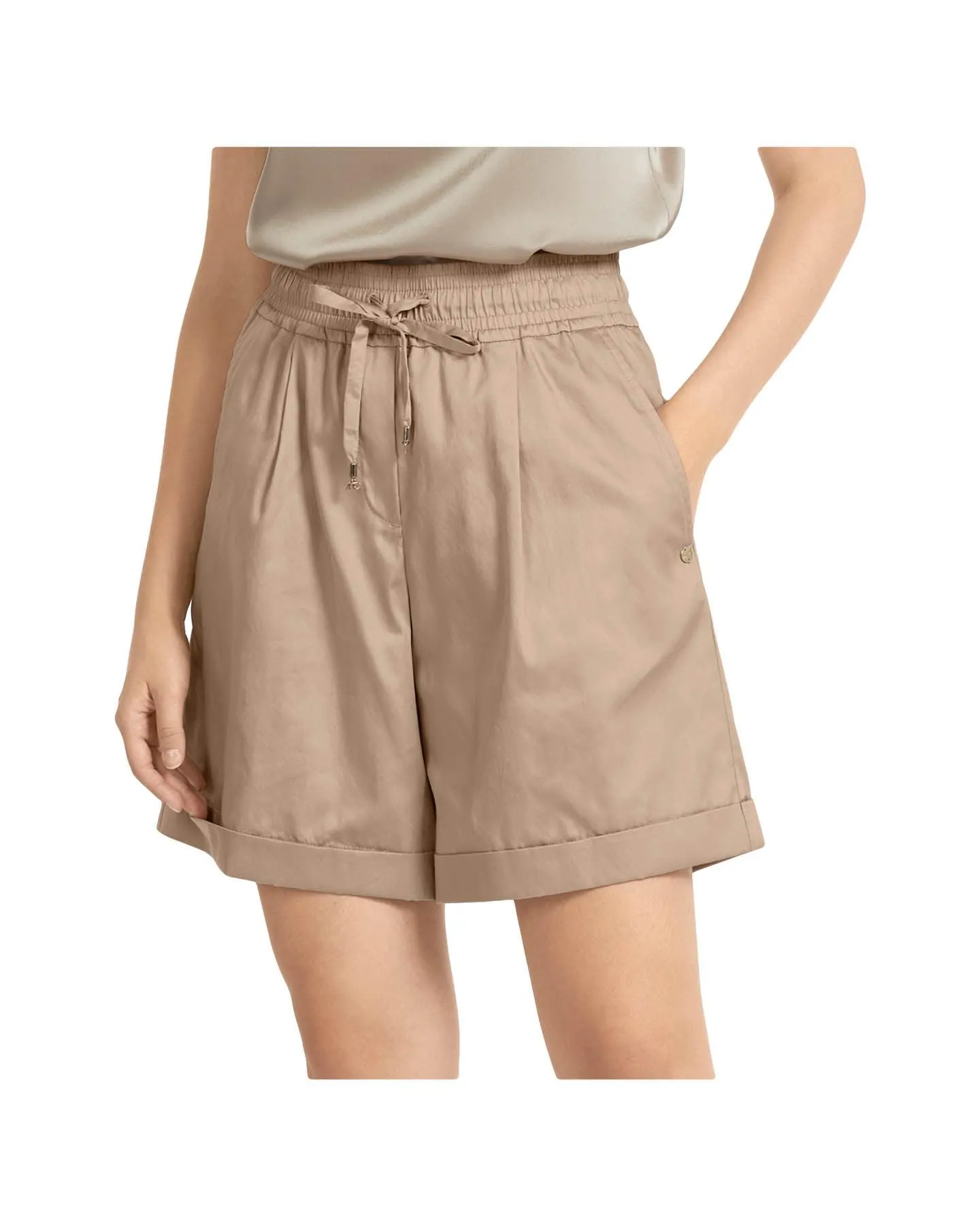 Marc Cain Cotton Jogger Waist Shorts