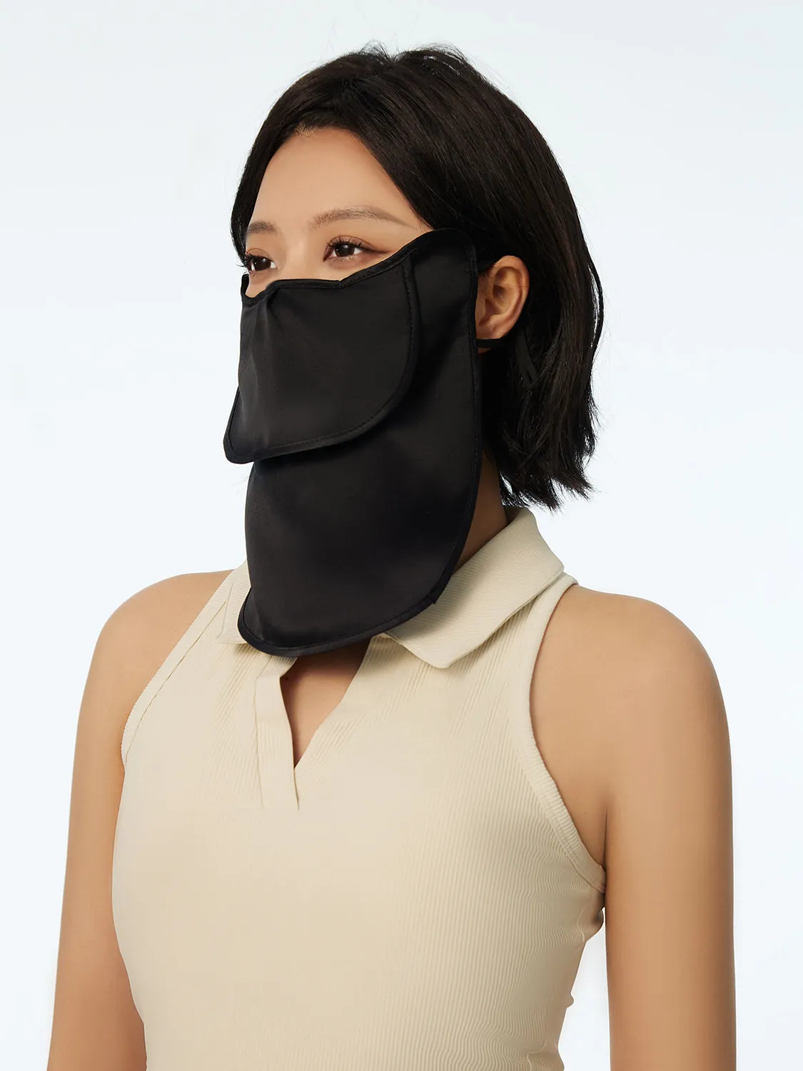 MDOG Breathable Travel Camping Silk Sunscreen Face Mask UPF50 