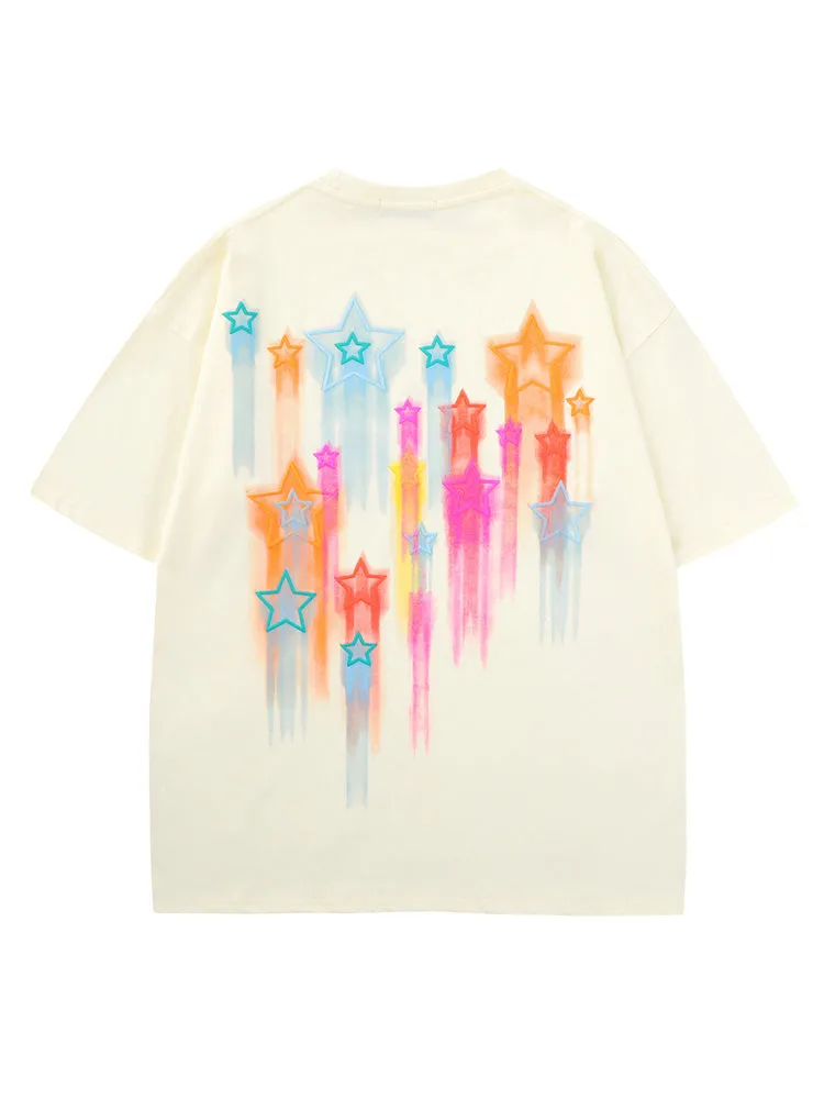 Men'S Stars Loose T-Shirts