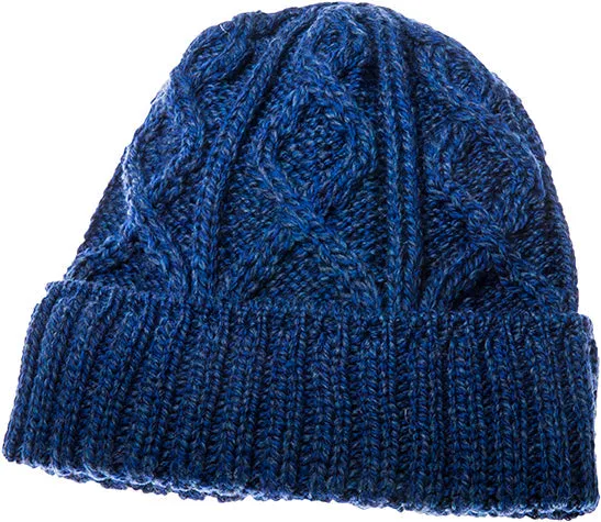 Men's Supersoft Merino Wool Zig-zag Cable Hat by Aran Mills - 5 Colours