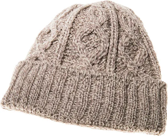 Men's Supersoft Merino Wool Zig-zag Cable Hat by Aran Mills - 5 Colours