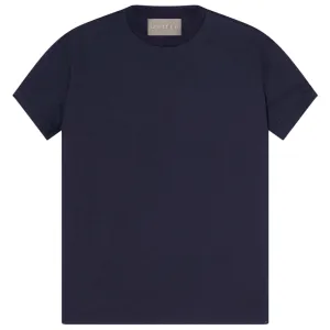 Midnight Navy Classic Cotton Crewneck T-shirt