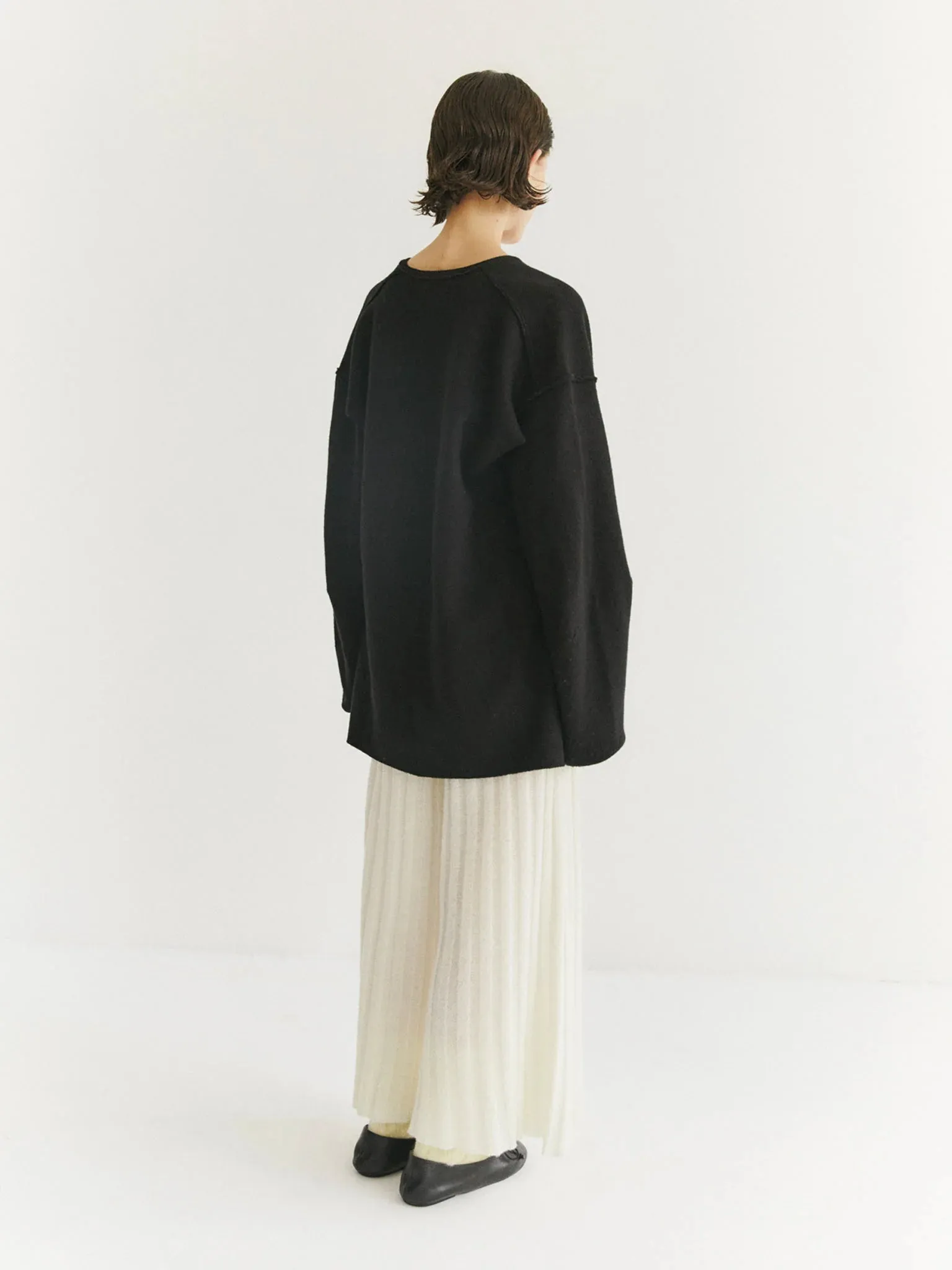 Nakiri pants Wide-leg ribbed pants