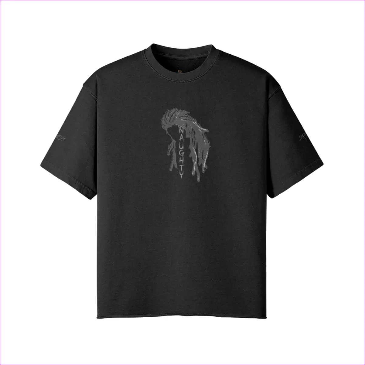 Naughty Dreadz Washed Raw Edge T-shirt - 8 colors