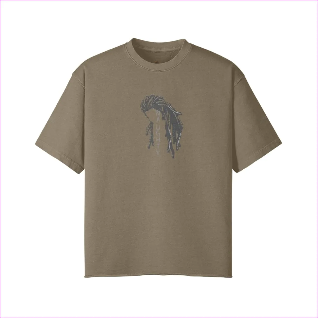 Naughty Dreadz Washed Raw Edge T-shirt - 8 colors