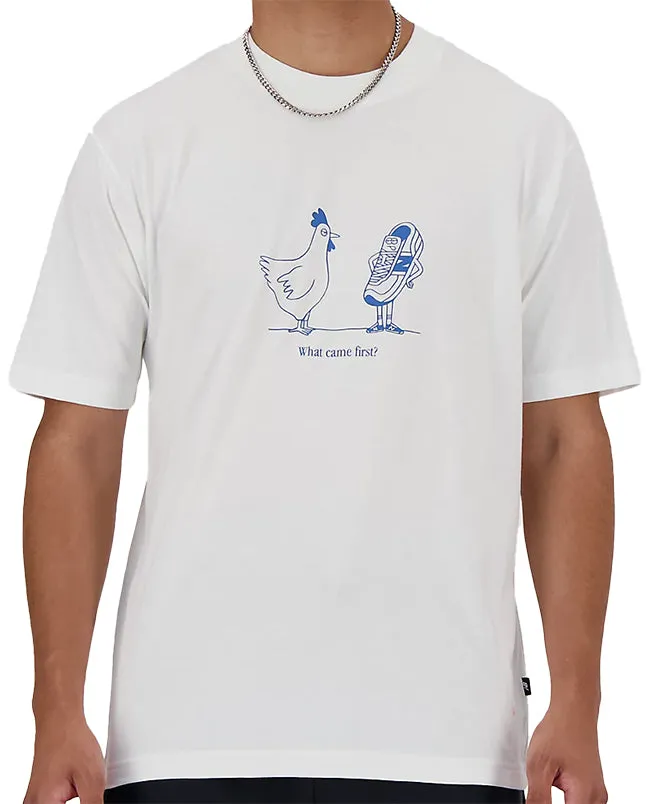 New Balance Mens Relaxed Chicken T Shirt White