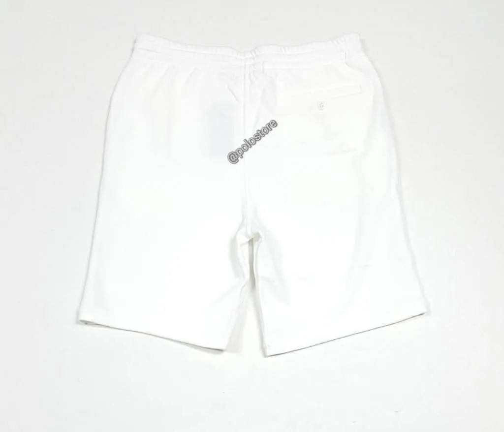 Nwt Polo Ralph Lauren White 1992 Fleece Shorts