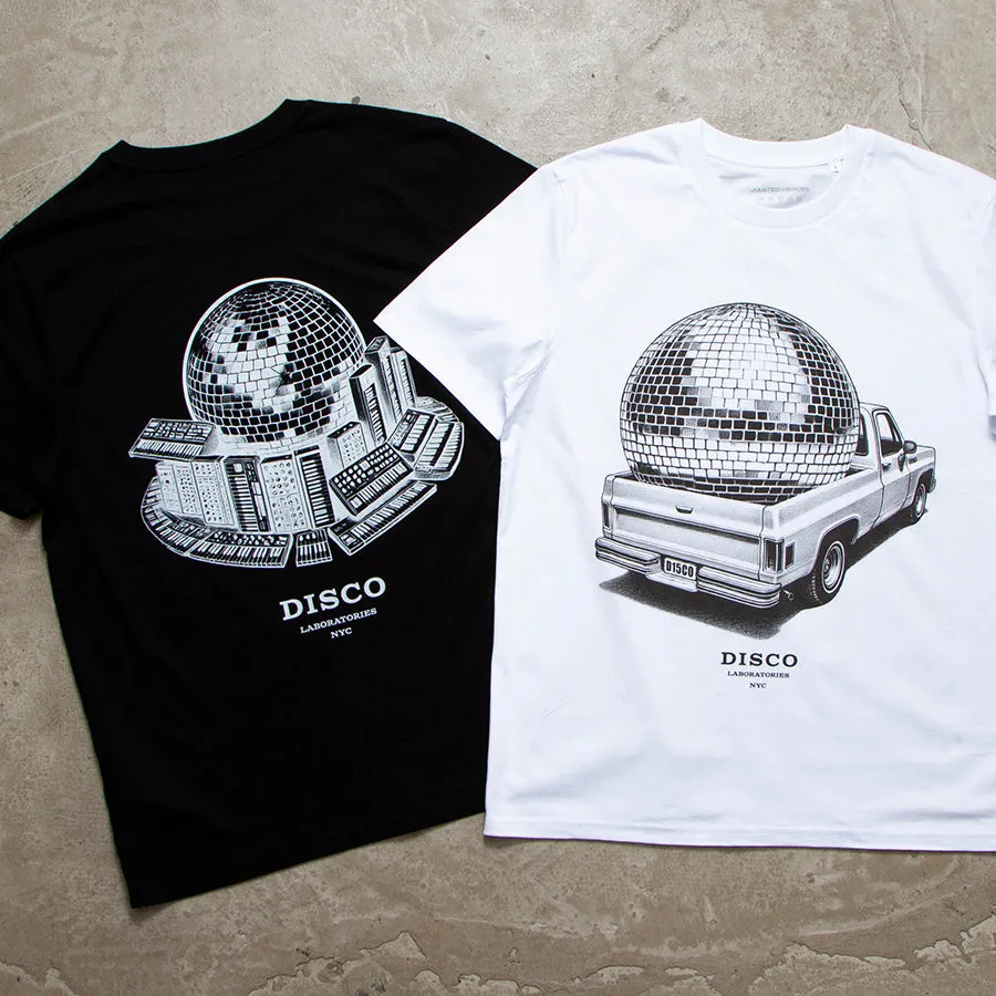 Pickup Disco Labs NYC Front Print - Tshirt - White