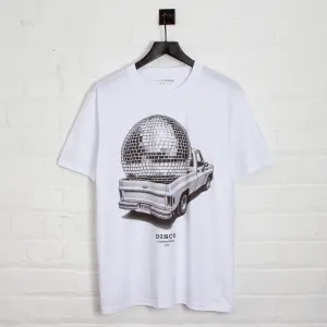 Pickup Disco Labs NYC Front Print - Tshirt - White