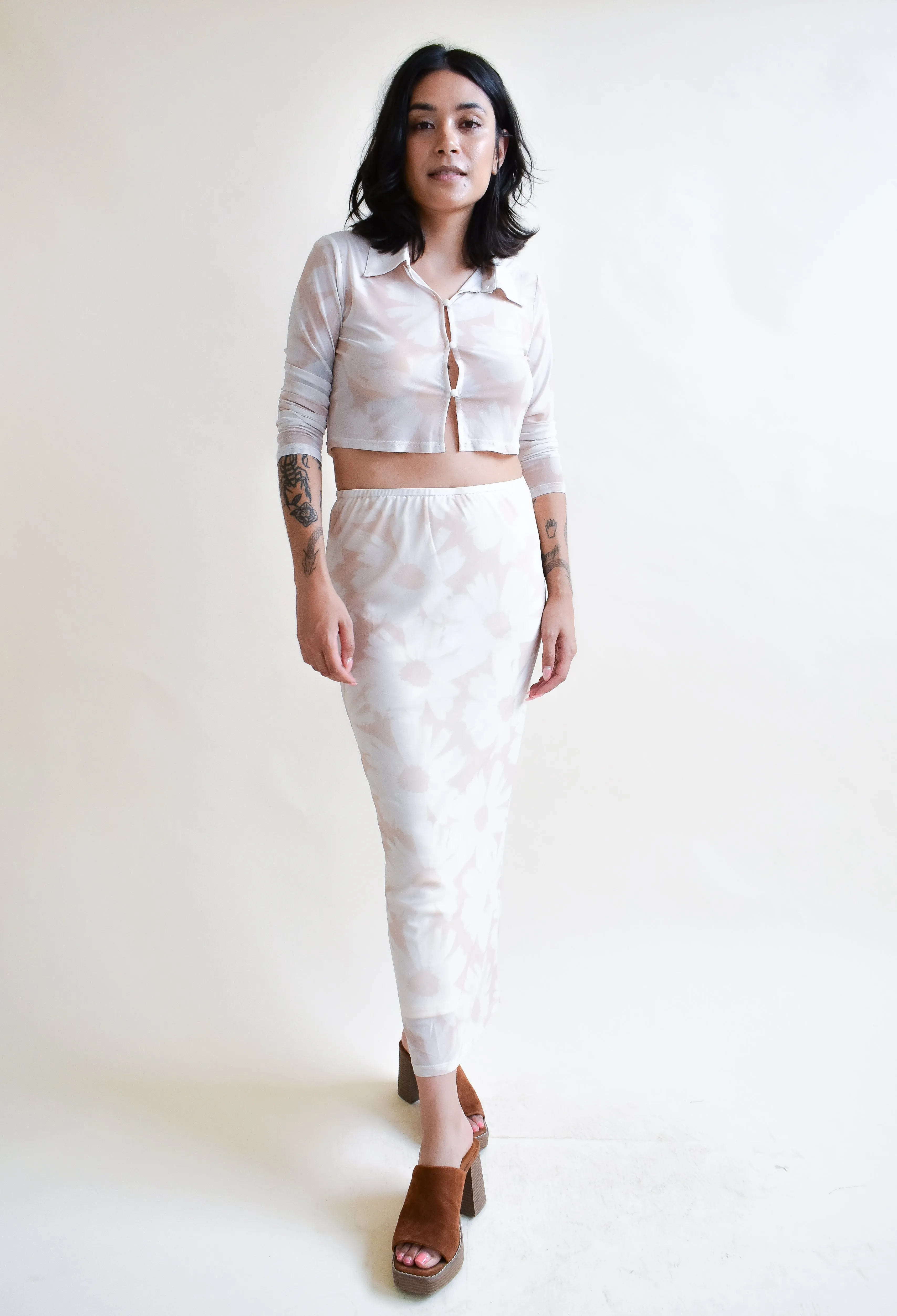 Powermesh Daisy Skirt