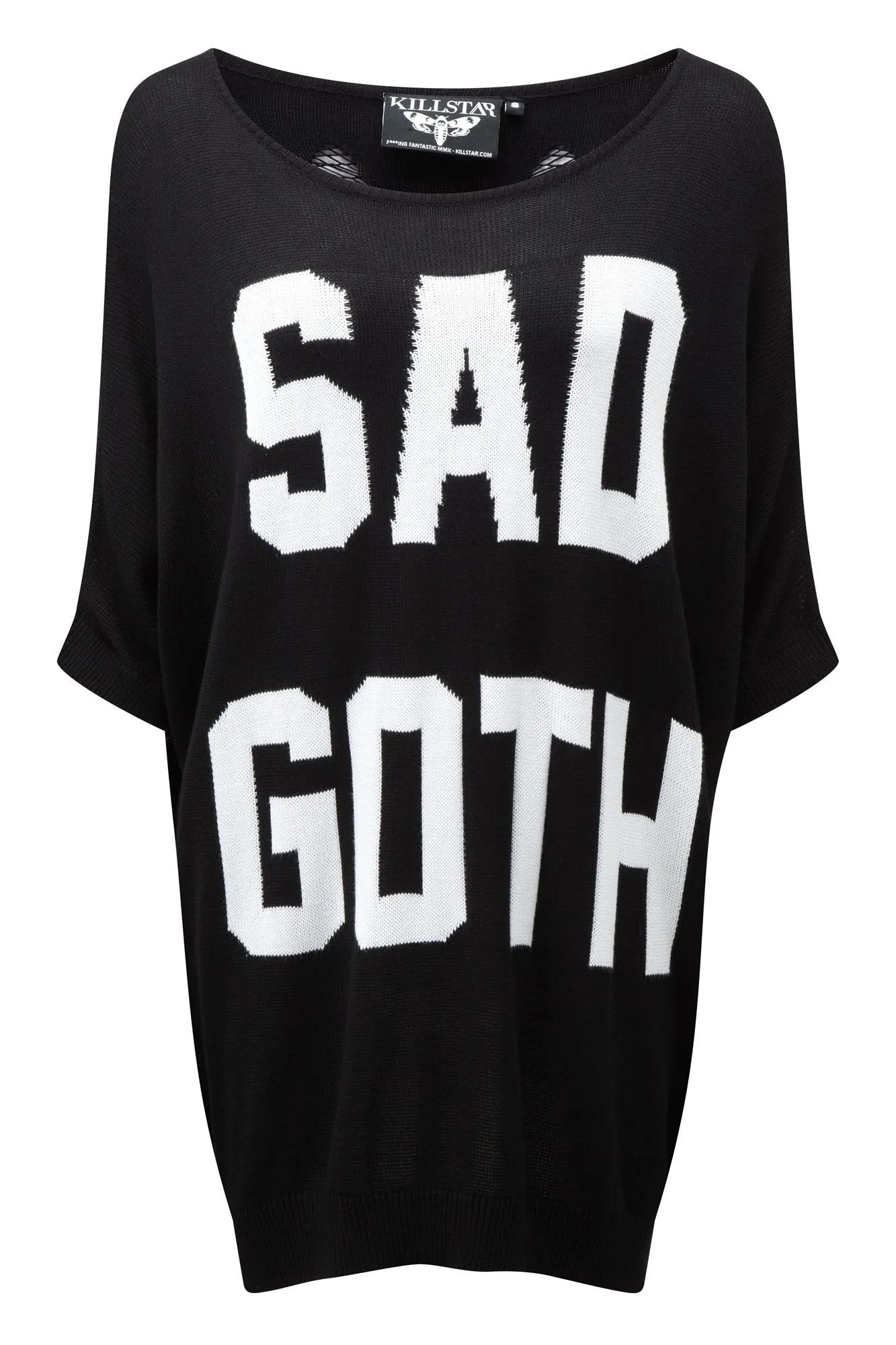 Sad Goth Batwing Knit Top [B]