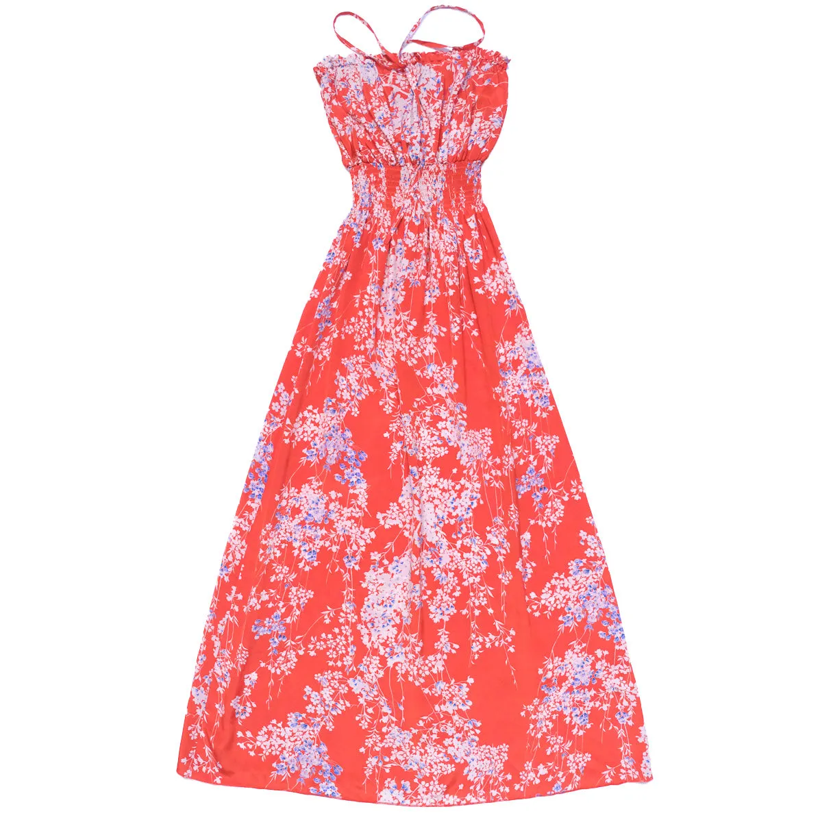 Sakura (Long Halter Dress) - Red