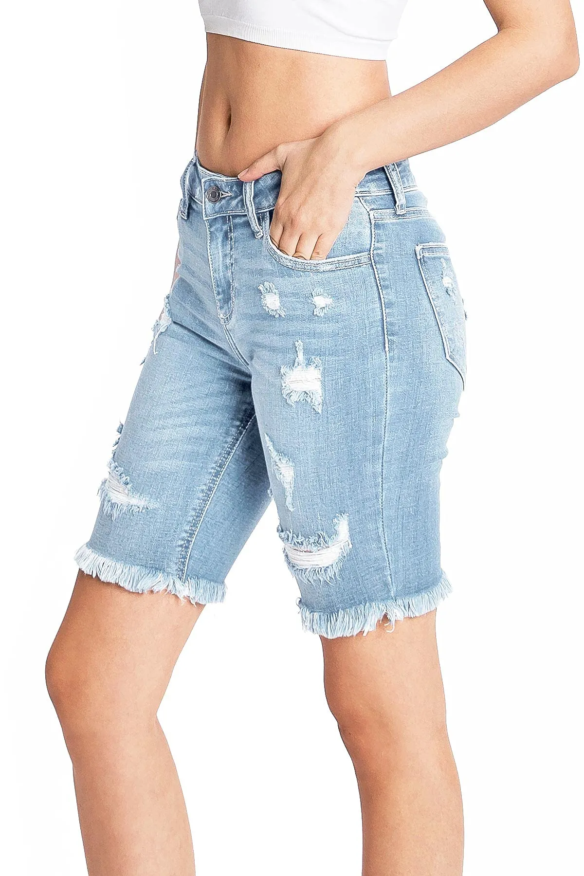 Sandy Bermuda Denim Shorts