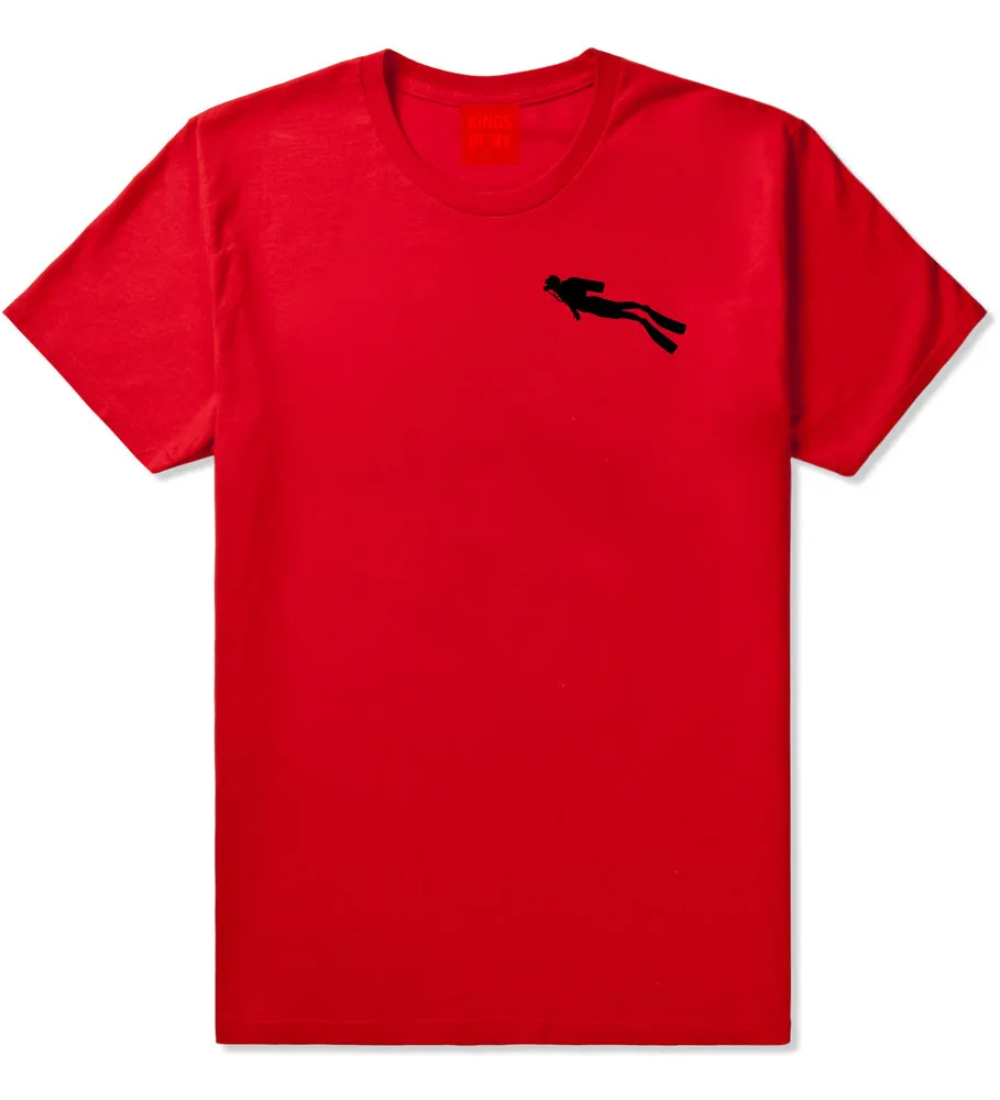 Scuba Diver Chest Mens T-Shirt