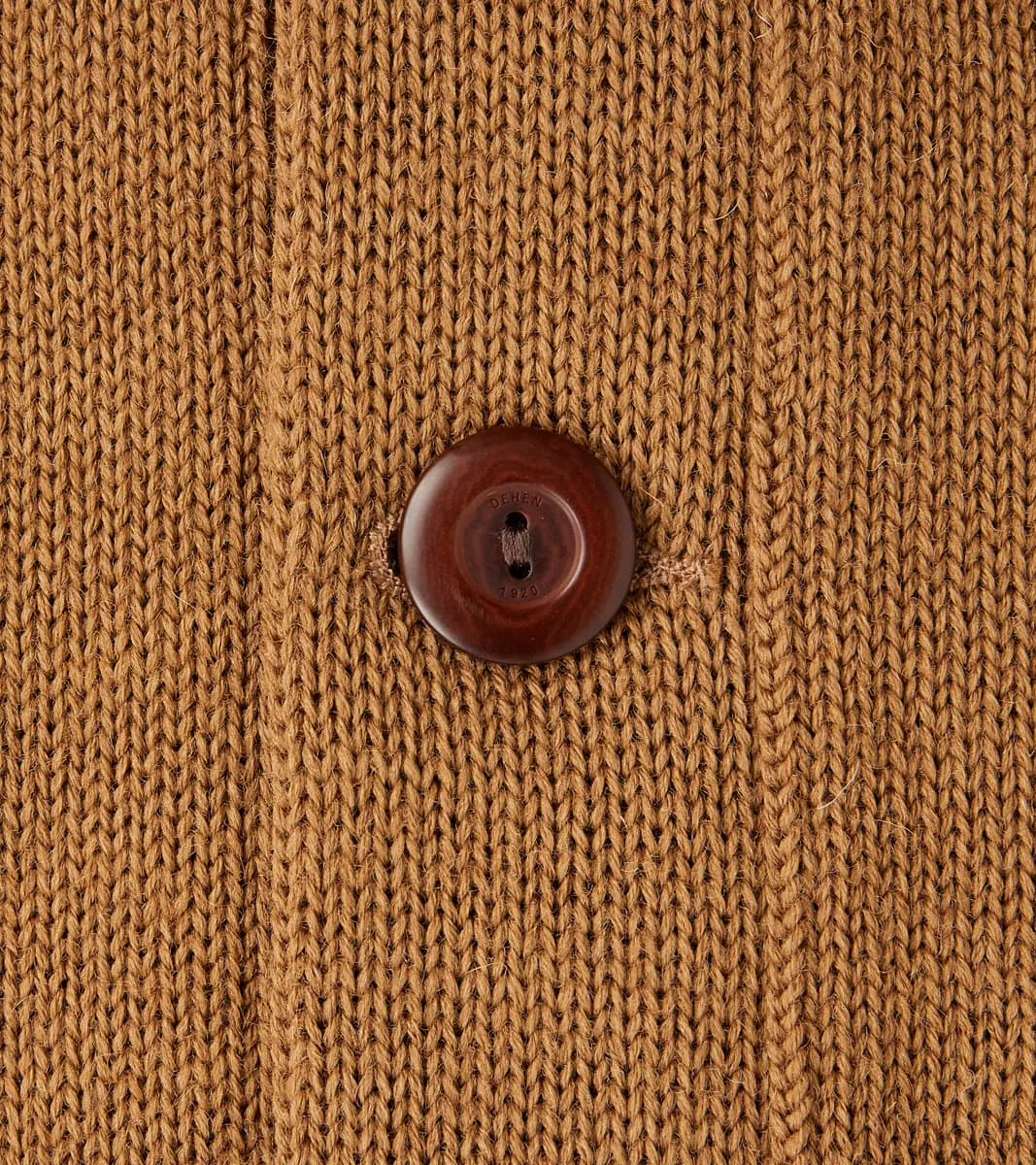 Shawl Cardigan - Dark Tan