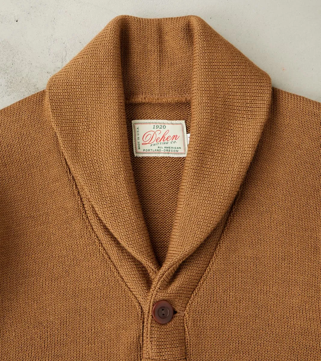 Shawl Cardigan - Dark Tan