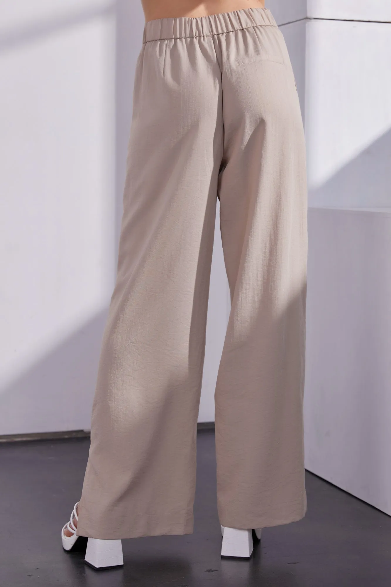 Chic Side-Slit Wide-Legged Trousers for Women