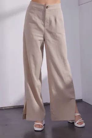 Chic Side-Slit Wide-Legged Trousers for Women