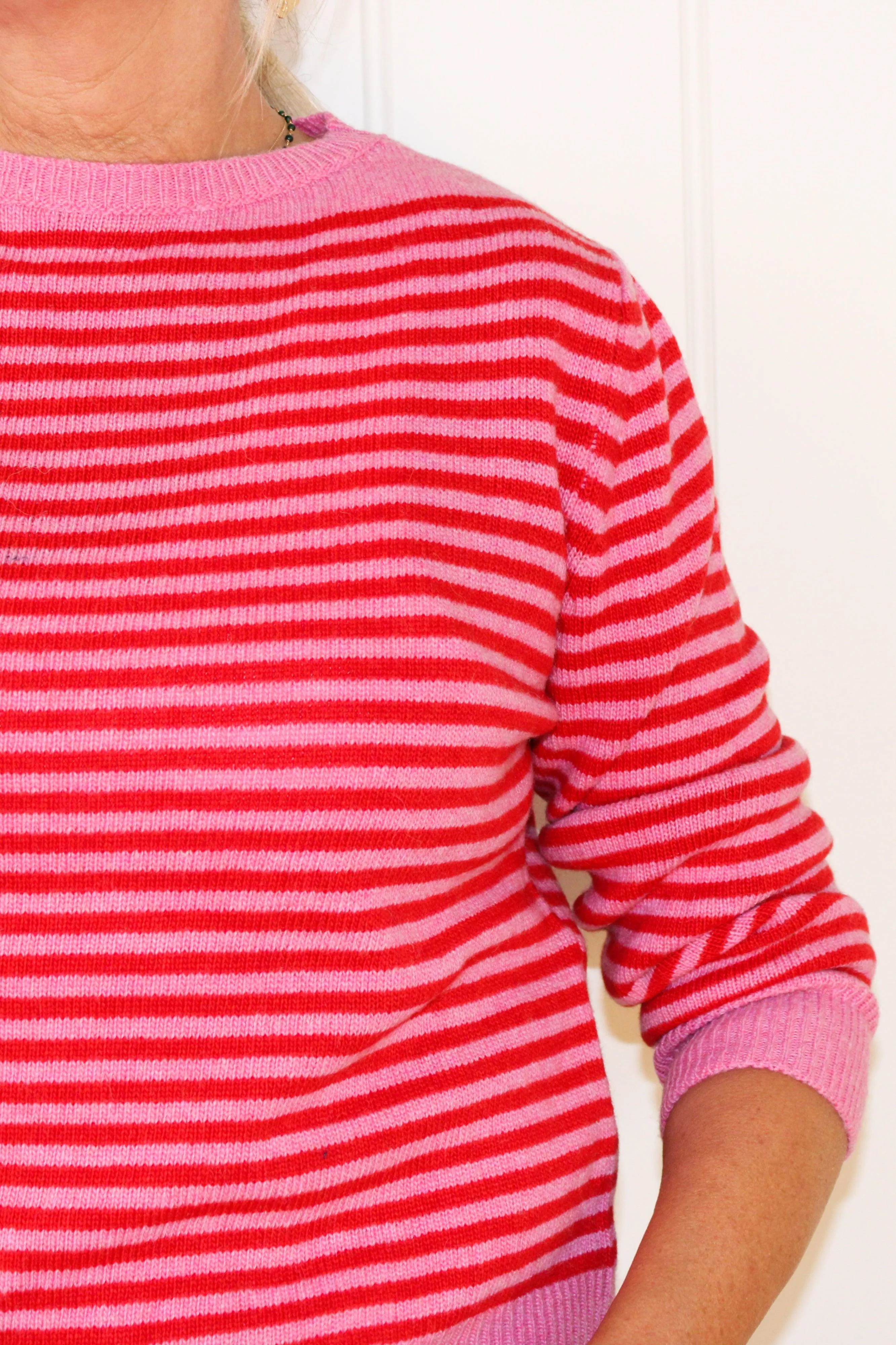 Striped Jumper| Red/Pink