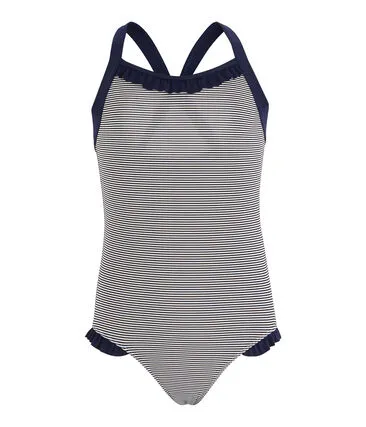 Stripped One-Piece Swimsuit