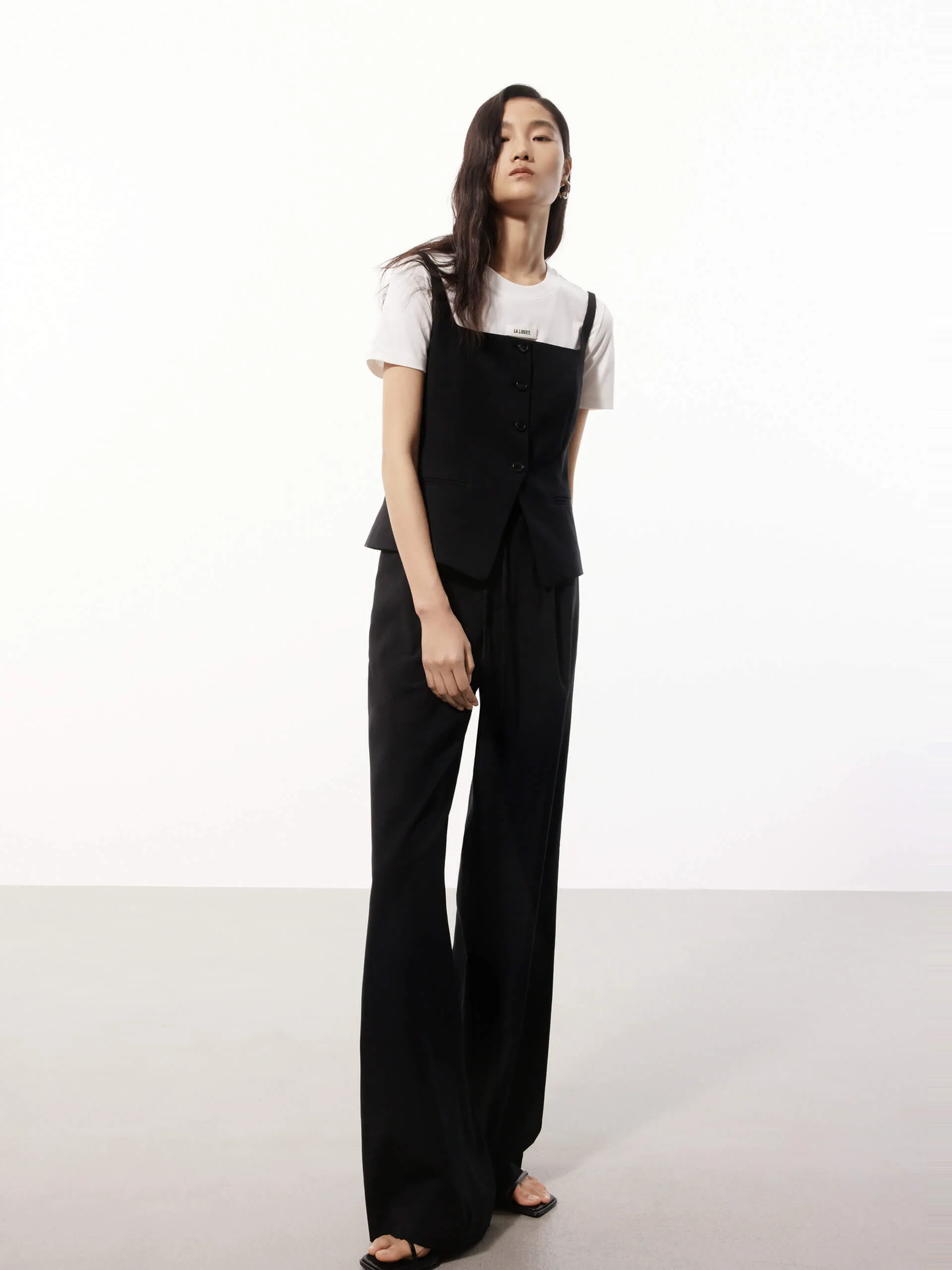 Tailored Wide Leg Pants