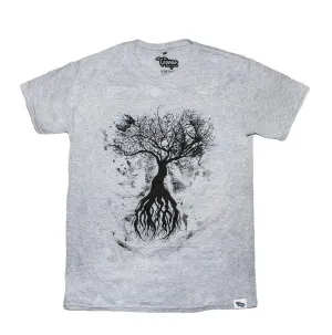 Tempo Grey Tree Design T-Shirt