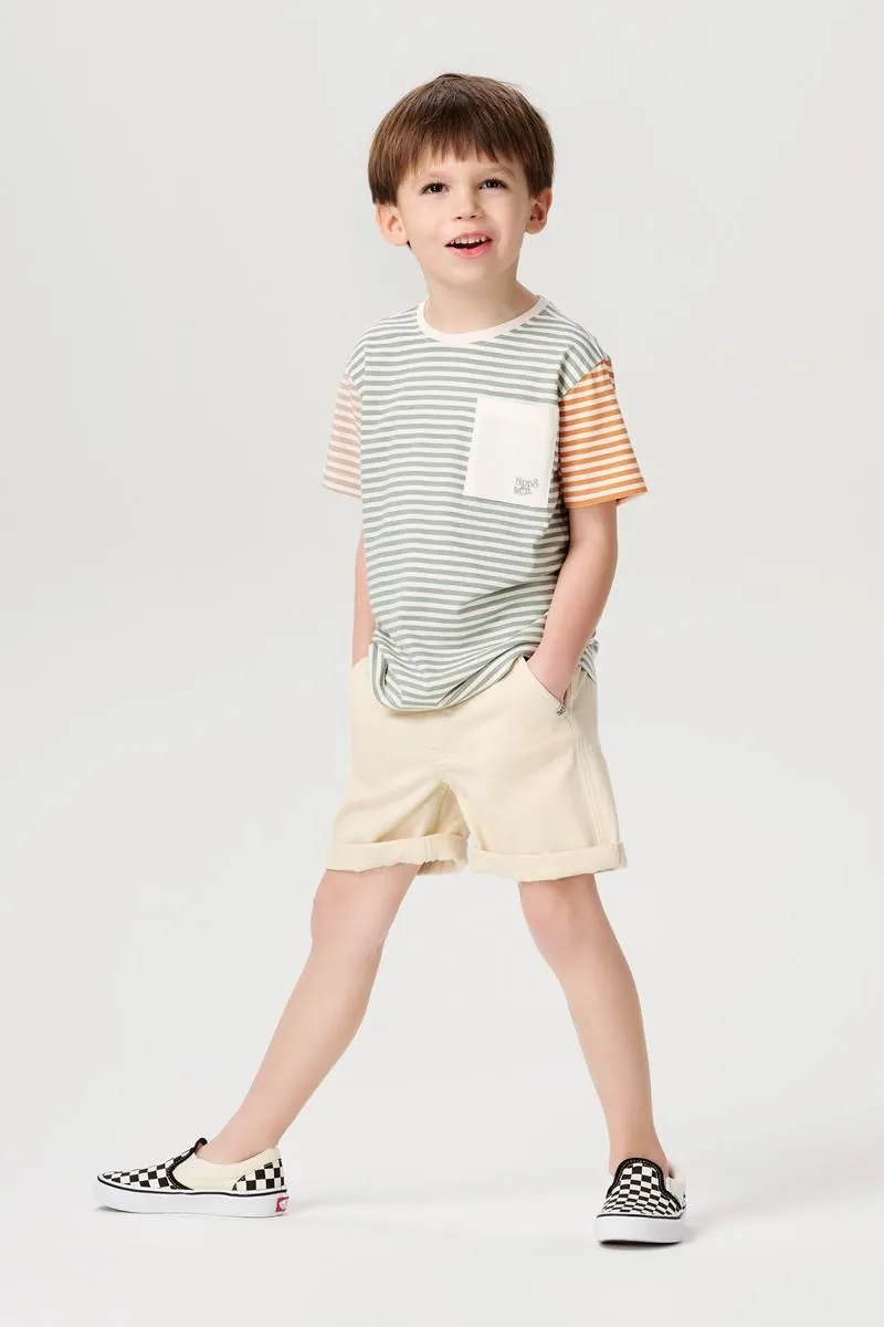 The Denison Denim Shorts - Whisper White - KIDS