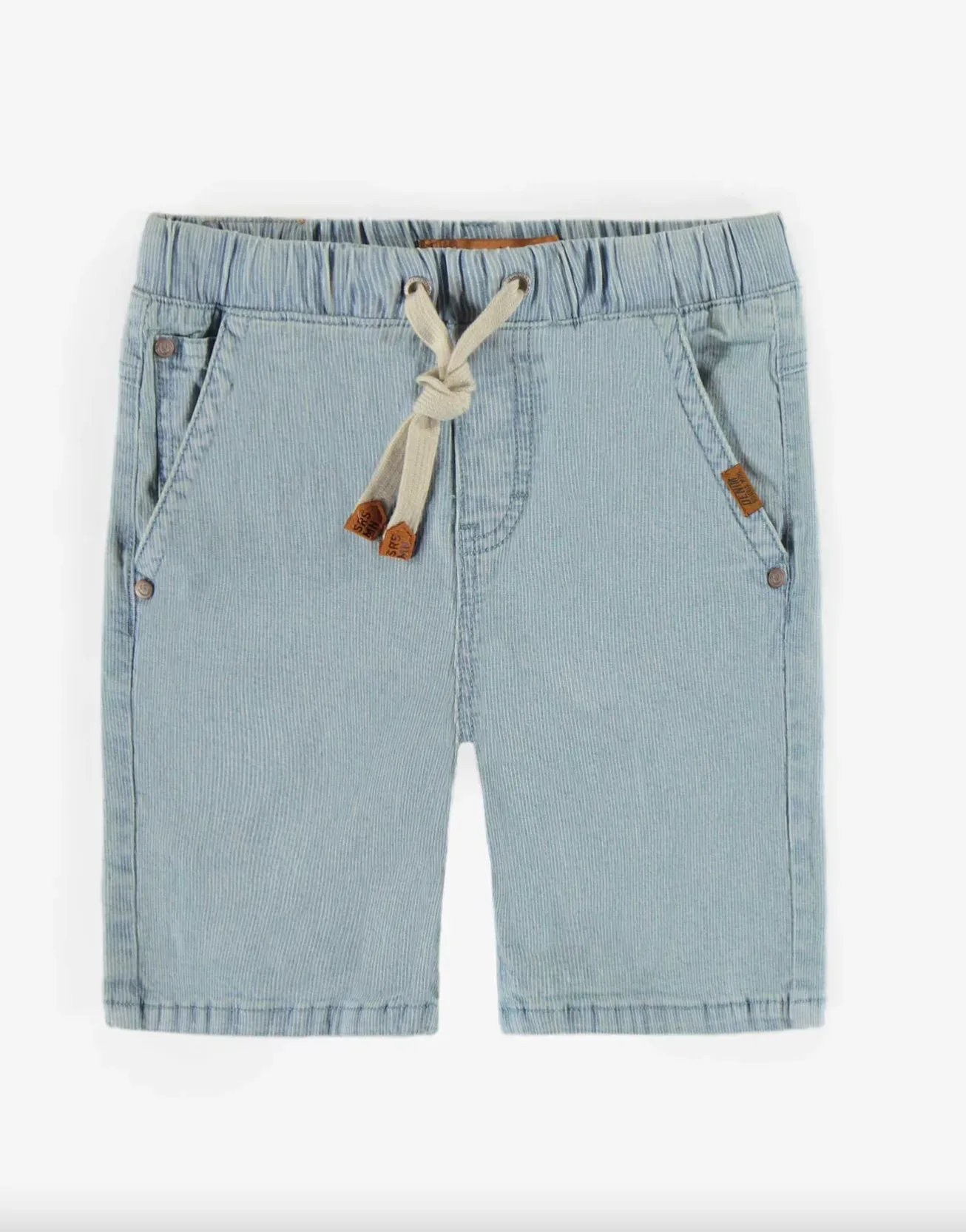 The Travis Railroad Denim Shorts - KIDS