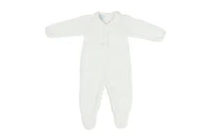 Unisex Ivory Baptismal Romper