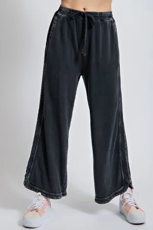 Washed Wide Leg Pants by Easel - Ash