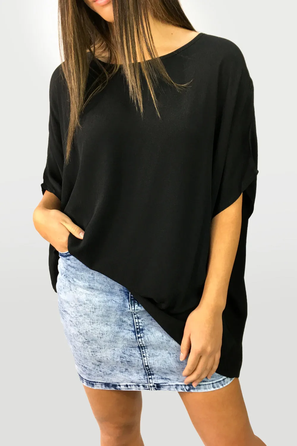 Zara Basic Drape Top