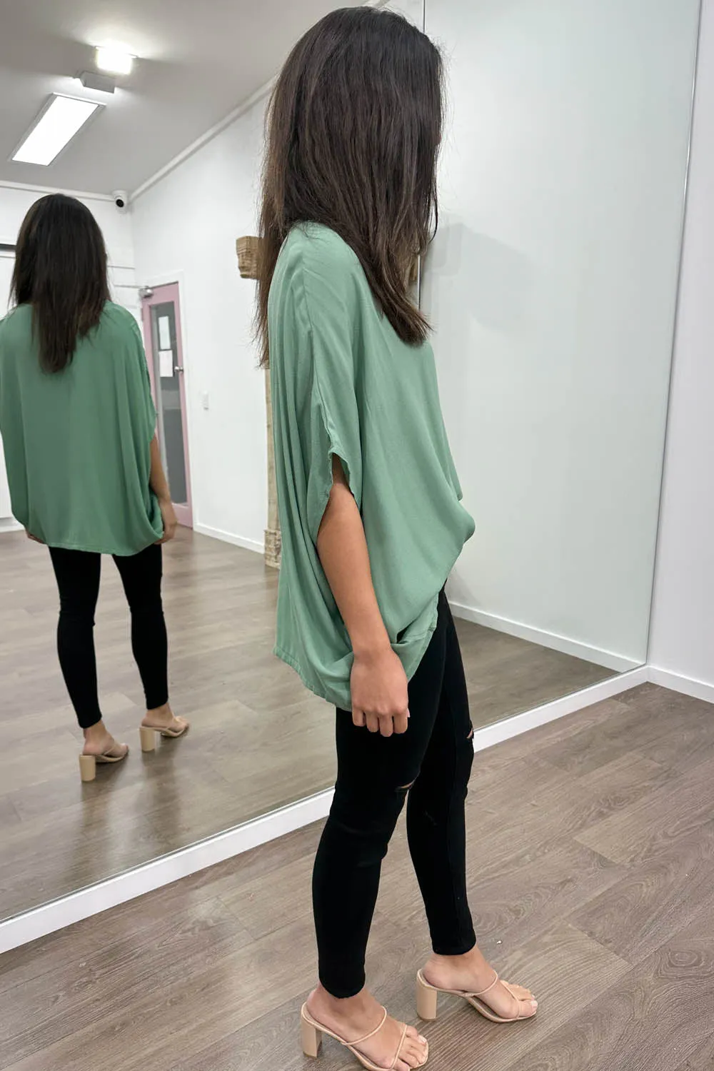 Zara Basic Drape Top