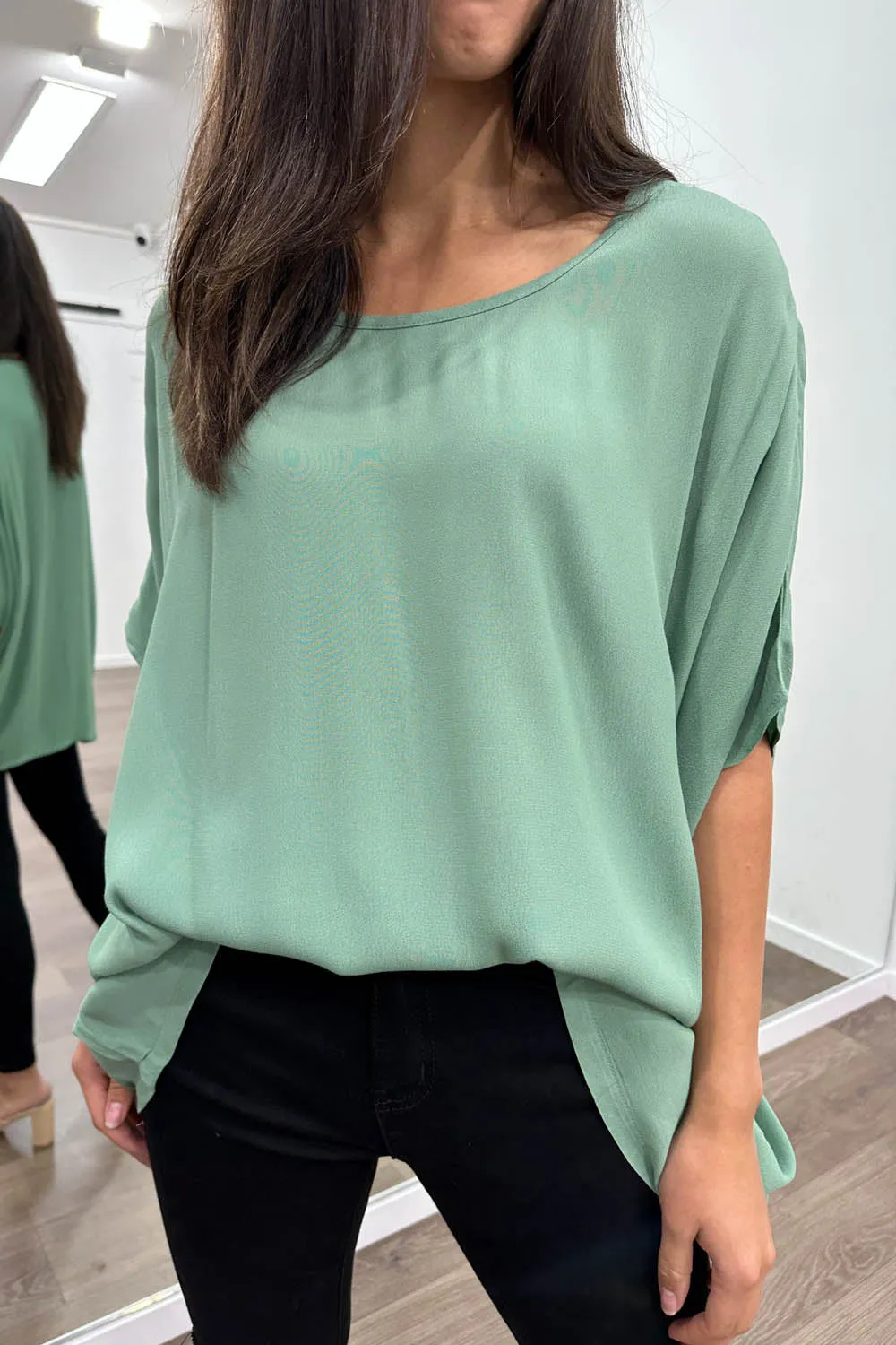 Zara Basic Drape Top